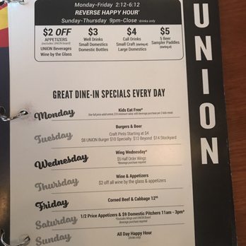 Union Grill & Tap - Happy Hour - Gastropubs Near Me - Gilbert, Arizona Union Grill & Tap - Happy Hour - Gastropubs Near Me - Gilbert, Arizona