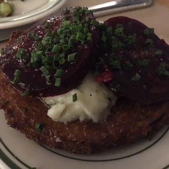 Gocciolina - Eggplant with Gorgonzola and beets- what a combination! - Italian Near Me - Durham, North Carolina