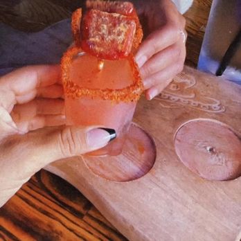 Kalaveras - Watermelon candy shot - Cocktail Bars Near Me - Bellflower, California Kalaveras - Watermelon candy shot - Cocktail Bars Near Me - Bellflower, California