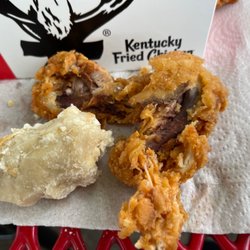 KFC - Raw biscuit and inedible chicken wings