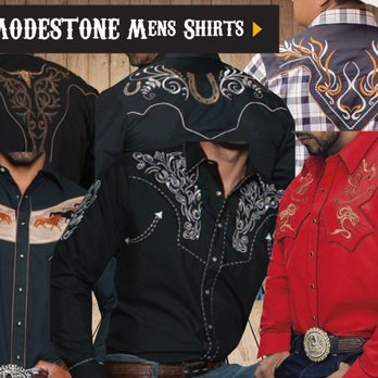Modestone - Mens Fine Quality Polycotton Shirts. Washable, easy-care fabrics, non shrink and no ironing. Most with detailed embroidery. - Leather Goods Near Me - Lachine, Quebec
