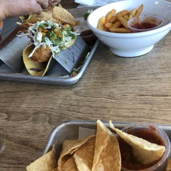 Ballast Point Brewing Long Beach - Fish tacos. Over salted! - Breweries Near Me - Long Beach, California