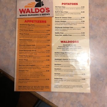 Waldo's Wings - Menu 1 - Burgers Near Me - Winston Salem, North Carolina Waldo's Wings - Menu 1 - Burgers Near Me - Winston Salem, North Carolina