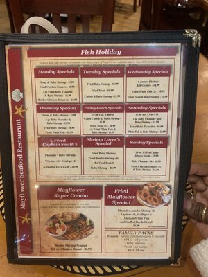Menu photo 4 Mayflower Seafood and Restaurant Henderson, NC