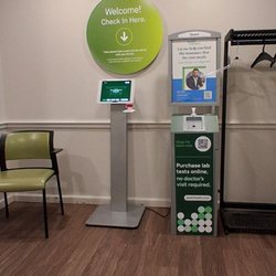 Quest Diagnostics - Promo literature and signage to enjoy a you wait.