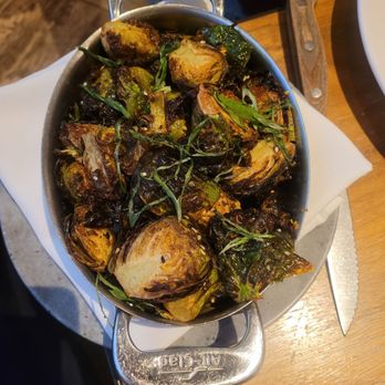 Queensyard - Crispy Brussel Sprouts - Modern European Near Me - New York, New York Queensyard - Crispy Brussel Sprouts - Modern European Near Me - New York, New York