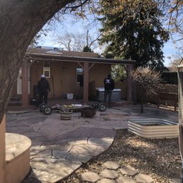 Removal of hot tub