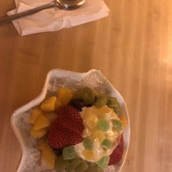Jeju Sauna & Spa Home of Wellbeing - The shaved ice was different than I expected. Literally plain ice with fruit and some kind of sauce on it, did not care for it. - Saunas Near Me - Duluth, Georgia Jeju Sauna & Spa Home of Wellbeing - The shaved ice was different than I expected. Literally plain ice with fruit and some kind of sauce on it, did not care for it. - Saunas Near Me - Duluth, Georgia