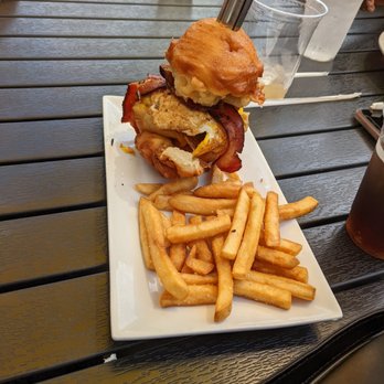 Fenders Diner - a burger and fries on a plate - Diners Near Me - Cornelia, Georgia