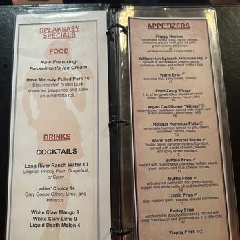 Flappers Comedy Club & Restaurant - Menu Page (6 of 6) - Comedy Clubs Near Me - Burbank, California