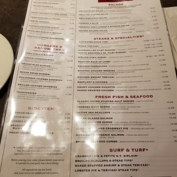 Grassfields Steak & Seafood - Dinner Menu - American Near Me - Andover, Massachusetts