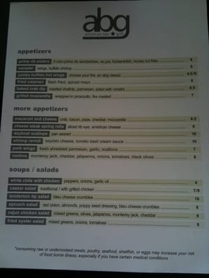 Menu photo 6 American Bar & Grill Lanc Lancaster, PA