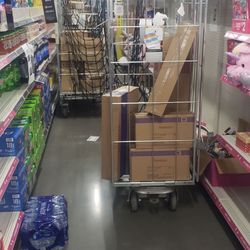 Dollar General - Getting shelves stocked!
