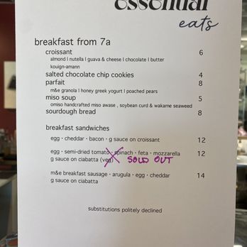 Meat & Essentials - Breakfast item and house made pastries menu - Delis Near Me - San Marino, California Meat & Essentials - Breakfast item and house made pastries menu - Delis Near Me - San Marino, California