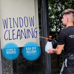 East West Window Cleaning - We are fully licensed and insured. Get your $50 OFF and get ready for the holidays!

Promotion expires on Dec 31, 2025.