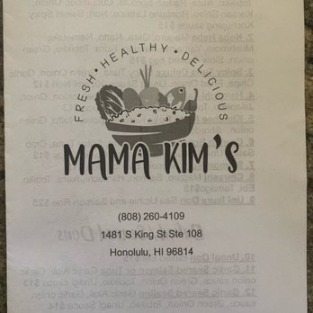 Mama Kim’s - Menu - Poke Near Me - Honolulu, Hawaii Mama Kim’s - Menu - Poke Near Me - Honolulu, Hawaii