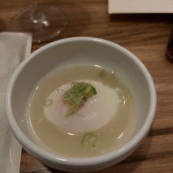 Moono - Complimentary egg in broth starter - Korean Near Me - New York, New York
