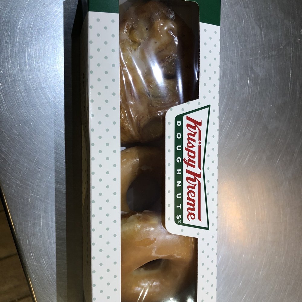 Krispy Kreme - Apple fritter, original filled, original glazed - Coffee & Tea Near Me - Atlanta, Georgia