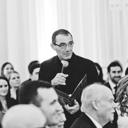 Fr. Jef officiating our wedding ceremony (photo courtesy of JPP Studios)