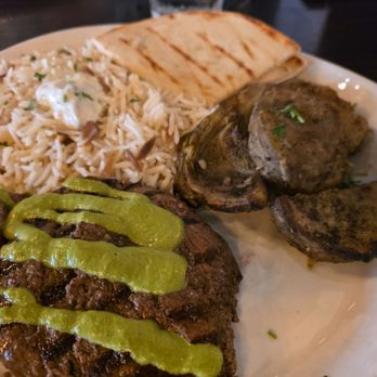 Olive Pit Grill -  Brea - Sirloin steak plate - Greek Near Me - Brea, California