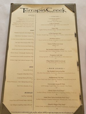 Menu photo 5 Terrapin Creek Cafe & Restaurant Bodega Bay, CA Menu photo 5 Terrapin Creek Cafe & Restaurant Bodega Bay, CA