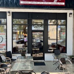 Cafe tables out front!