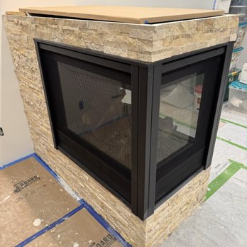 Boutique Tile & Remodel - Completed stone fireplace - General Contractors Near Me Boutique Tile & Remodel - Completed stone fireplace - General Contractors Near Me