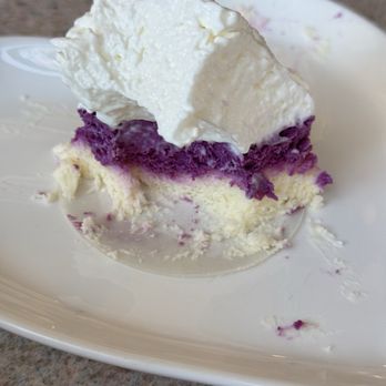 Beach Cafe - Ube Cheesecake, SO GOOD!!!! Literally had to snap a photo before our group ate it up. - Burgers Near Me - Las Vegas, Nevada