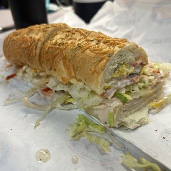 Jersey Mike's Subs - Viral Jersey mikes sub. #7 on rosemary bread, mikes way, with pickles and cherry pepper relish. - Sandwiches Near Me - Bakersfield, California