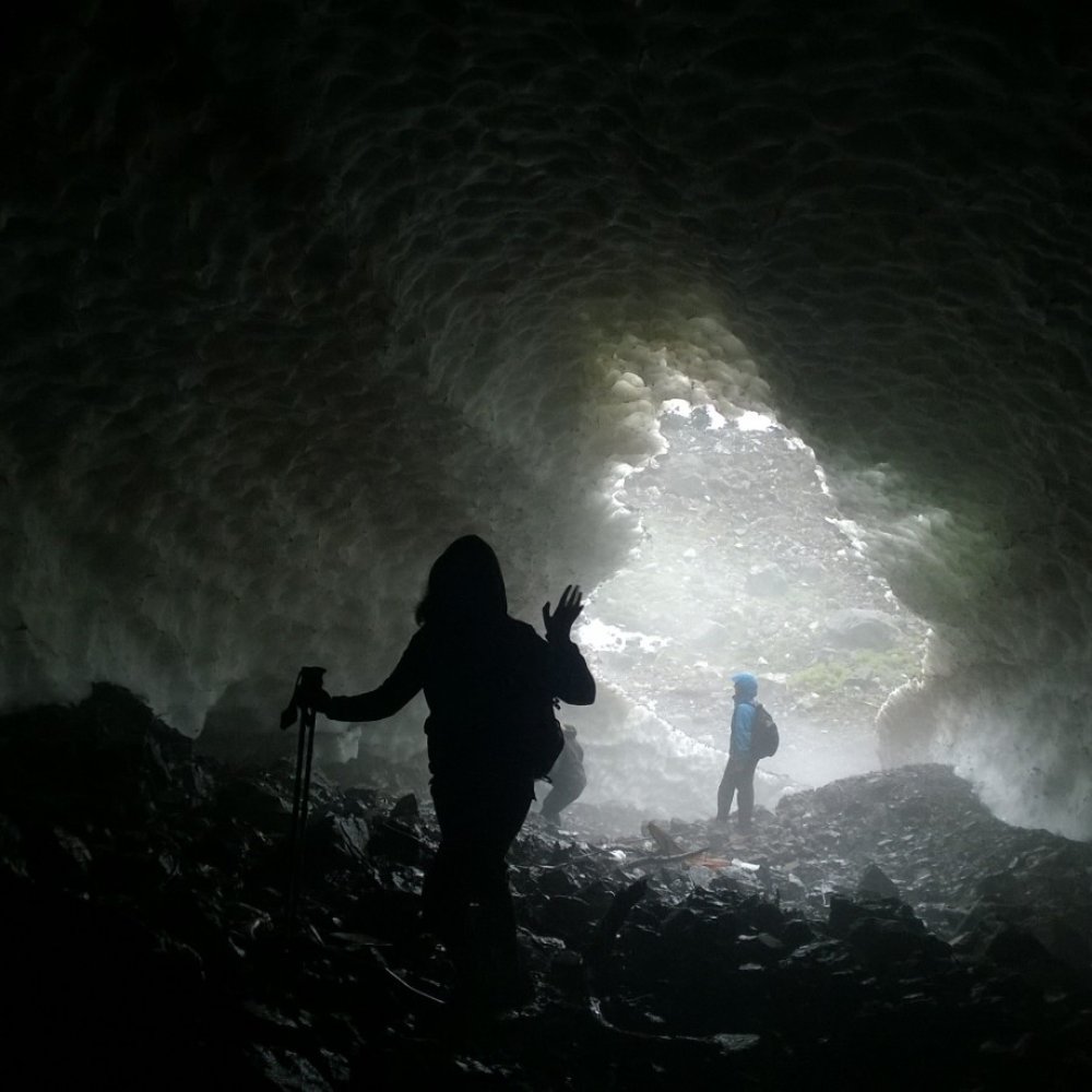 Lake 22 - inside the ice cave - Hiking Near Me - Granite Falls, Washington Lake 22 - inside the ice cave - Hiking Near Me - Granite Falls, Washington