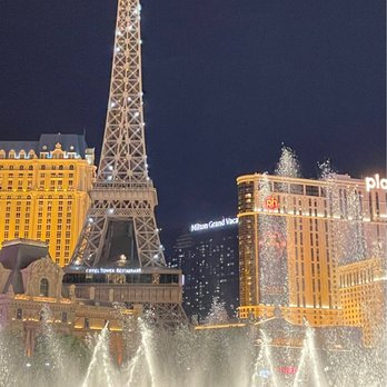 Spago - Fountains show seen from our seats - New American Near Me - Las Vegas, Nevada