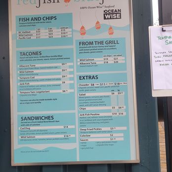 Red Fish Blue Fish - Menu - Fish & Chips Near Me - Victoria, British Columbia Red Fish Blue Fish - Menu - Fish & Chips Near Me - Victoria, British Columbia