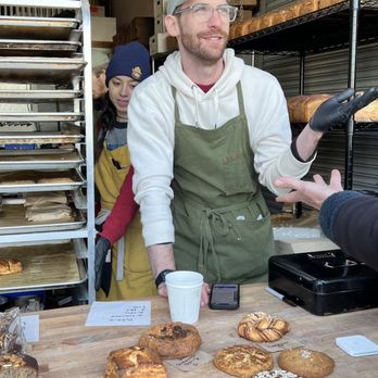 Salmonberry Goods - David greeting customers - Desserts Near Me - Seattle, Washington