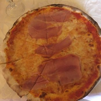 4 Fiumi - I personally ordered the pizza with mozzarella and prosciutto. - Italian Near Me - Rome, RM