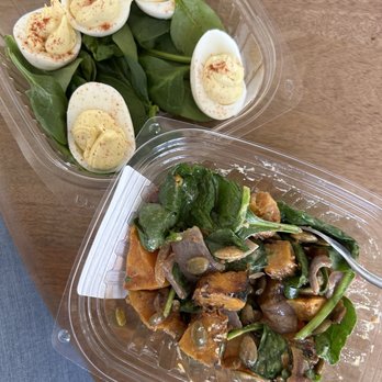 Roadrunner Grab+Go - Gluten free butternut squash salad and deviled eggs. Delicious! - Delis Near Me - Joshua Tree, California