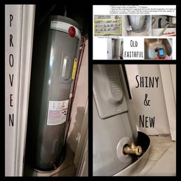 Out with the old - in with the new! Professional Grade Rheem Water Heater ordered, delivered, and installed same day! Out with the old - in with the new! Professional Grade Rheem Water Heater ordered, delivered, and installed same day!