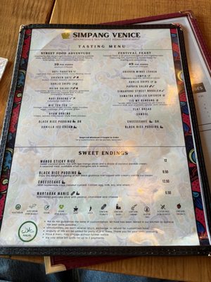 Menu photo 4 Simpang Venice Venice, CA