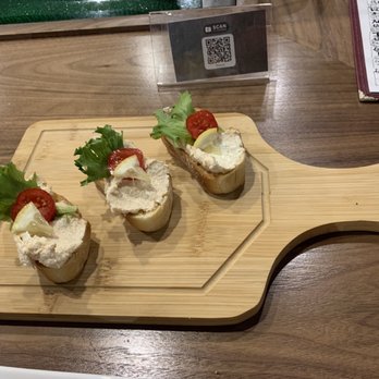 Guu Toramasa - Toasts with cream cheese and spicy roe - Japanese Near Me - Vancouver, British Columbia Guu Toramasa - Toasts with cream cheese and spicy roe - Japanese Near Me - Vancouver, British Columbia