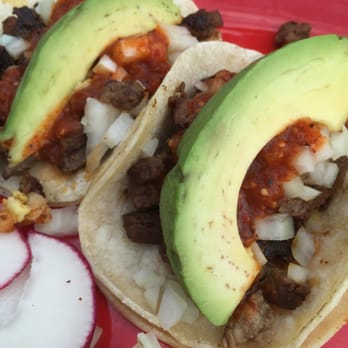 Zamorana - Steak tacos, avocado (aguacate), no cilantro, with 3 roasted jalapeños on the side. - Mexican Near Me - Vashon, Washington Zamorana - Steak tacos, avocado (aguacate), no cilantro, with 3 roasted jalapeños on the side. - Mexican Near Me - Vashon, Washington