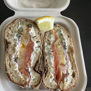 Boil & Bake - East Village on Everything Bagel.  So delicious! - Bagels Near Me - Costa Mesa, California