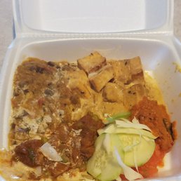 Vegetarian Food from the buffet To Go!!! Tasty and convenient!