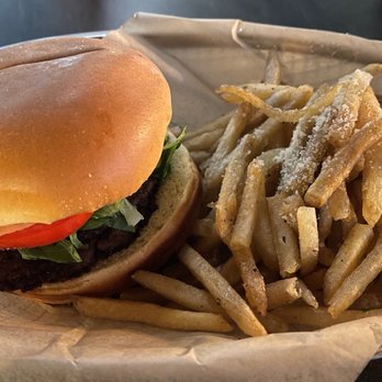 Sailfish Brewing - Vero Beach - Smash Burger w/fries - Breweries Near Me - Vero Beach, Florida
