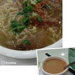 銀龍粉麵茶餐廳 - 牛筋腩湯粗麵