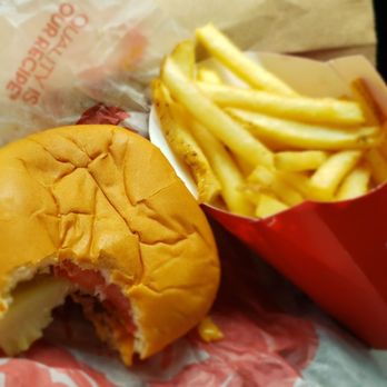 Wendy's - Jr bacon cheeseburger and med fry - Fast Food Near Me - Milwaukee, Wisconsin