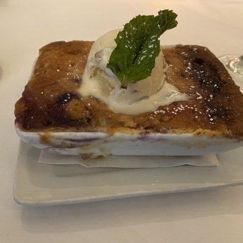Bernardin's Restaurant At Ratcliffe - Peach and Blueberry Cobbler - New American Near Me - Charlotte, North Carolina