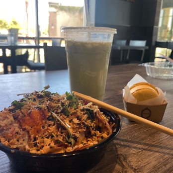 Ahipoki - Regular Poke Bowl, Macaron, iced Green Tea Latte - Seafood Near Me - Gilbert, Arizona Ahipoki - Regular Poke Bowl, Macaron, iced Green Tea Latte - Seafood Near Me - Gilbert, Arizona
