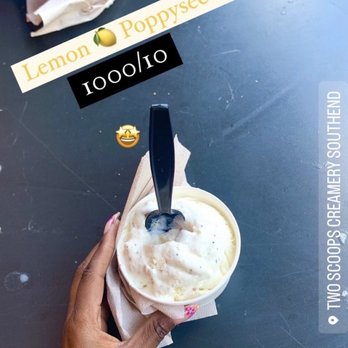 Two Scoops Creamery Southend - Lemon poppyseed ice cream - Ice Cream & Frozen Yogurt Near Me - Charlotte, North Carolina Two Scoops Creamery Southend - Lemon poppyseed ice cream - Ice Cream & Frozen Yogurt Near Me - Charlotte, North Carolina