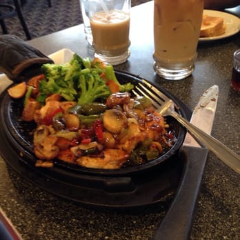 Denny's - Bourbon chicken and iced coffee - American Near Me - Redlands, California