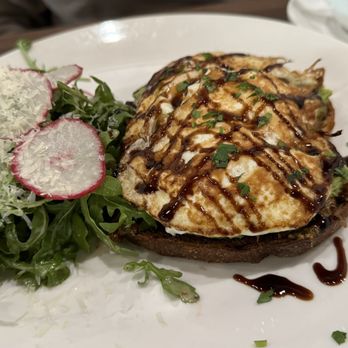 Rosaria's on Third Street - avocado toast with egg, burrata and balsamic glaze (not recommended) - Italian Near Me - Perrysburg, Ohio Rosaria's on Third Street - avocado toast with egg, burrata and balsamic glaze (not recommended) - Italian Near Me - Perrysburg, Ohio