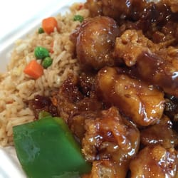 Festival Food Court - Orange chicken and fried rice